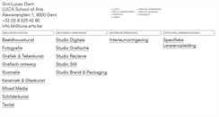 Desktop Screenshot of kunst.sintlucas.wenk.be