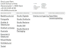 Tablet Screenshot of kunst.sintlucas.wenk.be